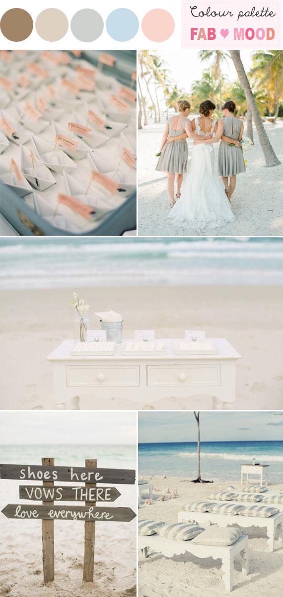 Beach Wedding Colors Ideas Beach Wedding Palettes