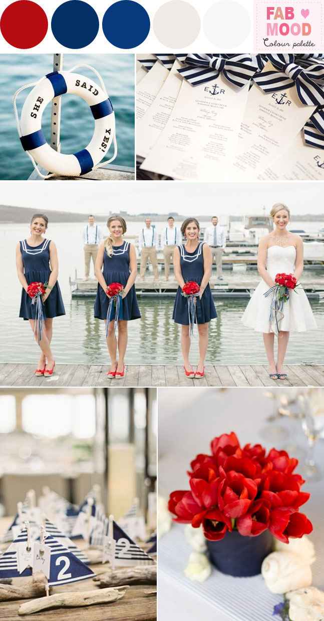 Red And Navy Nautical Wedding Red And Blue Nautical Wedding