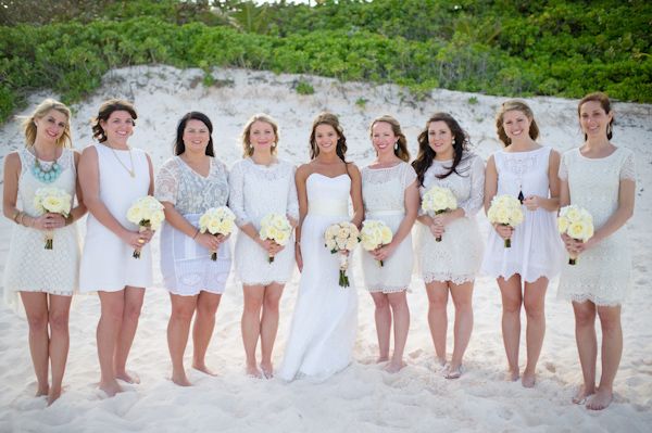 having beach wedding bridesmaids beach wedding