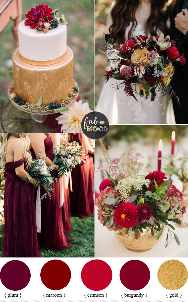 An Elegant Autumn Wedding Colour Inspiration and Gold