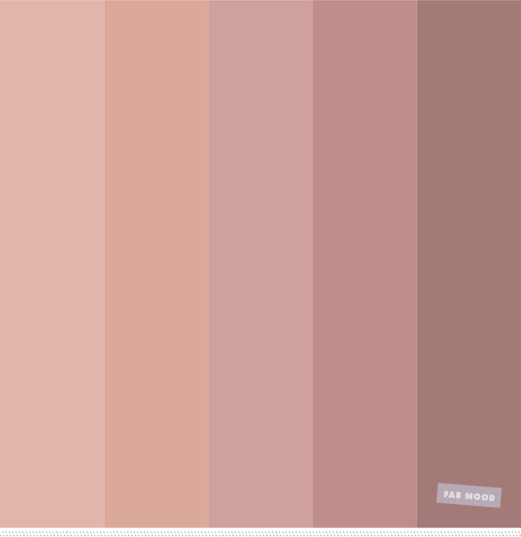 Color Inspiration : Nude color palette 1 - Fab Mood | Wedding Colours ...