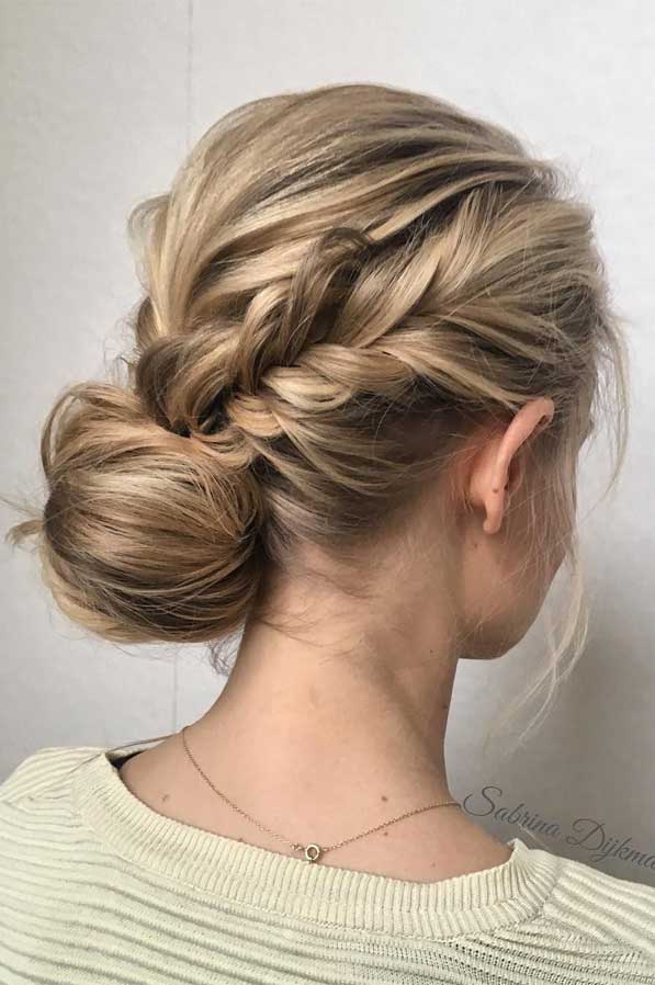Curly Bun With Side Bangs | These Beautiful Bridal Hairstyles Will Make  Your Wedding Day Even More Gorgeous | POPSUGAR Beauty UK Photo 72