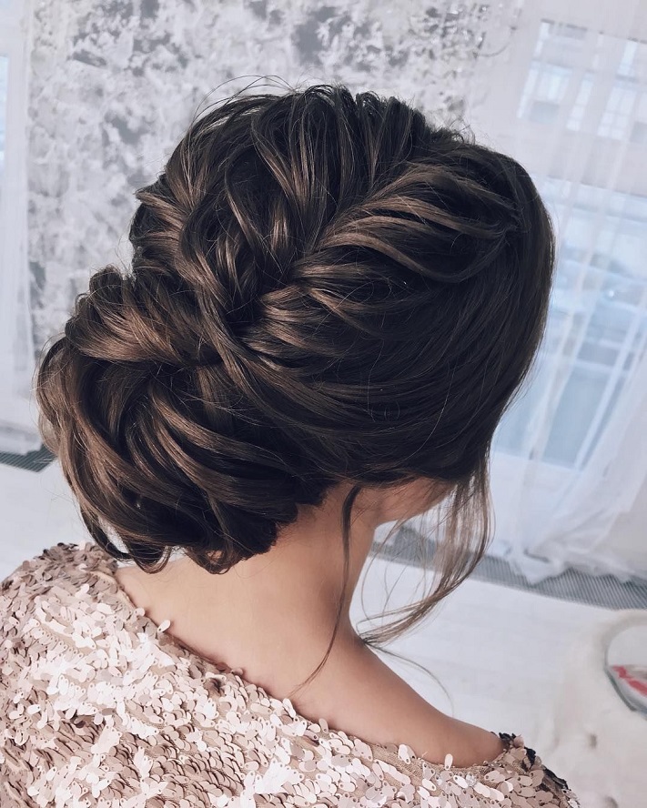 updo braided updo hairstyle ,swept back bridal hairstyle ,updo hairstyles ,wedding hairstyles #weddinghair #hairstyles #updo