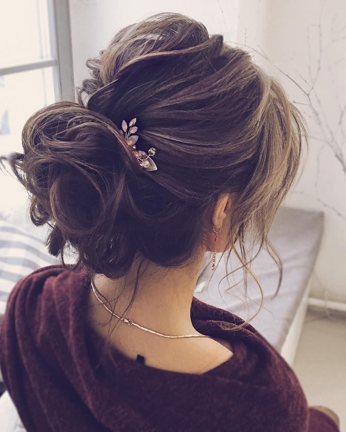 Unique updo hairstyle , high bun hairstyle ,prom hairstyles, wedding hairstyle ideas #wedding #weddinghair #updo #upstyle #braids #updohairstyles #weddinghairstyles