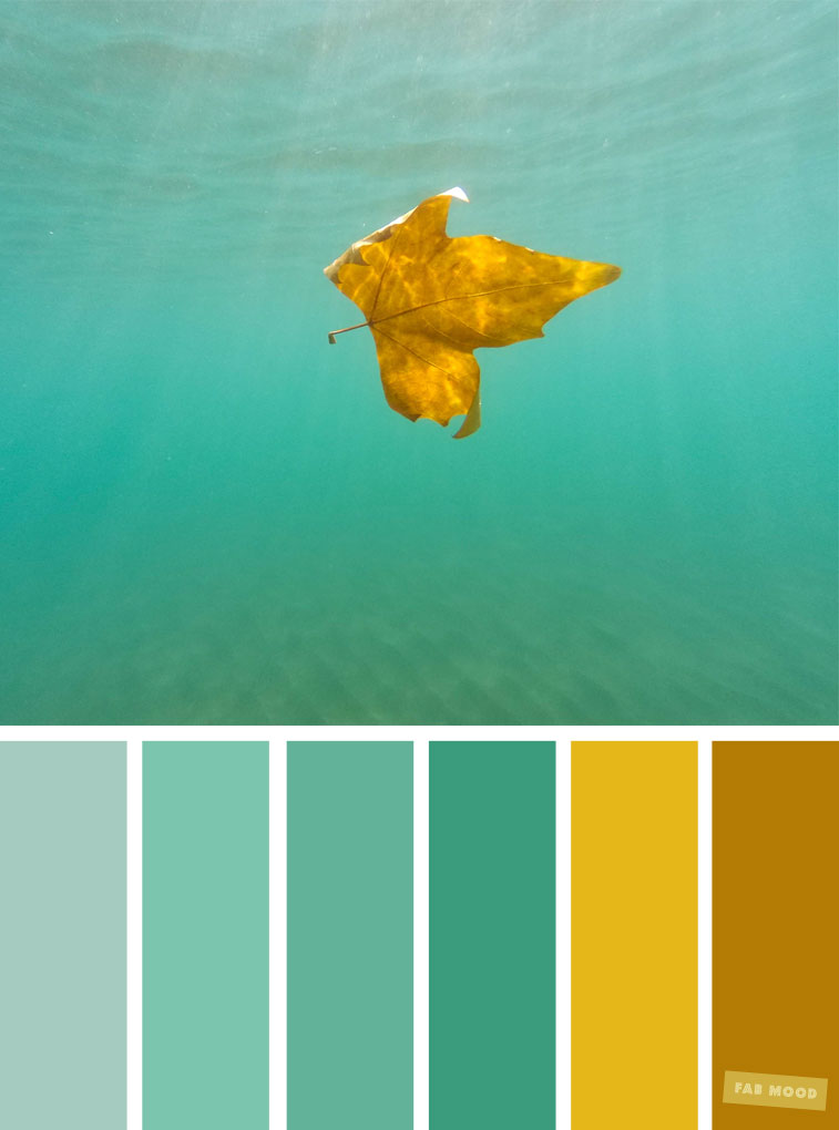 Green and yellow color combination , sea green color inspiration