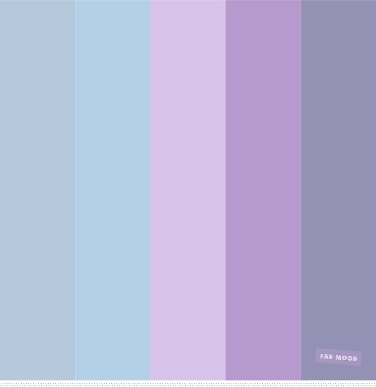 Shades of light blue and shades of lilac color scheme #colorscheme #colorpalette