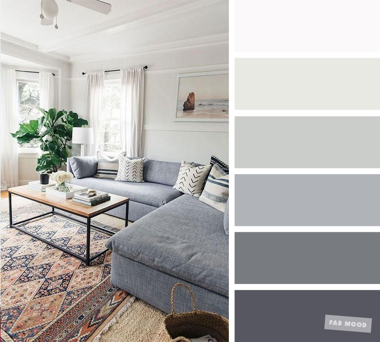 The best living room color schemes – Grey Palette