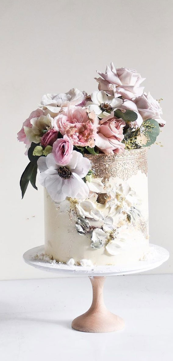 single tier wedding cake, wedding cake designs, buttercream wedding cake , cake decorating