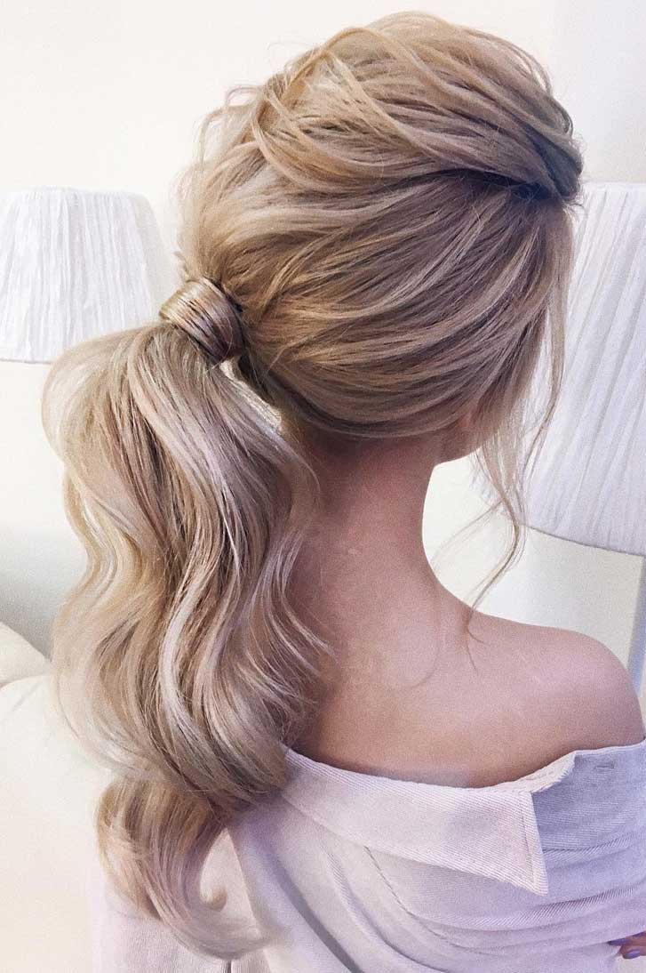 53 Best Ponytail Hairstyles { Low and High Ponytails } To Inspire , hairstyles #weddinghair #ponytails #wedding #hairstyles #ponytail #weddinghairstyles Prom hairstyle, easy ponytails, puff ponytails