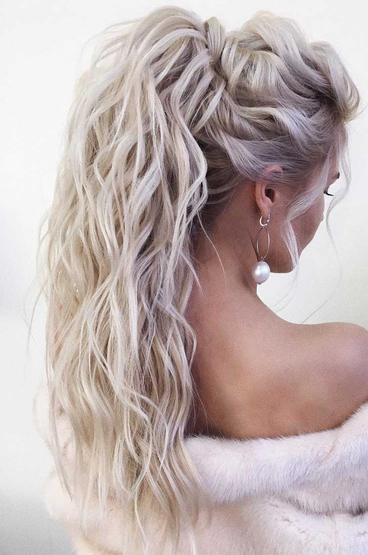 53 Best Ponytail Hairstyles { Low and High Ponytails } To Inspire , hairstyles #weddinghair #ponytails #wedding #hairstyles #ponytail #weddinghairstyles Prom hairstyle, easy ponytails, puff ponytails