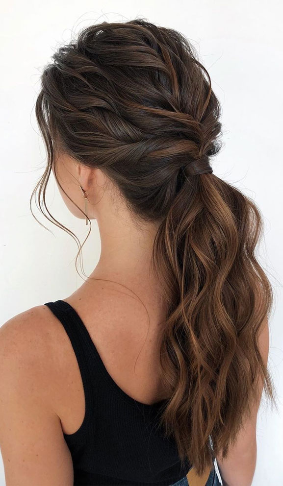 Ponytail Hairstyles for your Wedding: 20+ Ideas❤️ - My Sweet Engagement