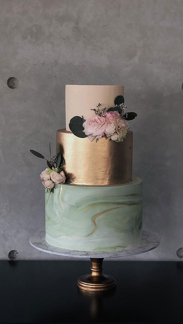 The 50 Most Beautiful Wedding Cakes, wedding cake ideas, amazing wedding cake #wedding #weddingcake Marble wedding cake