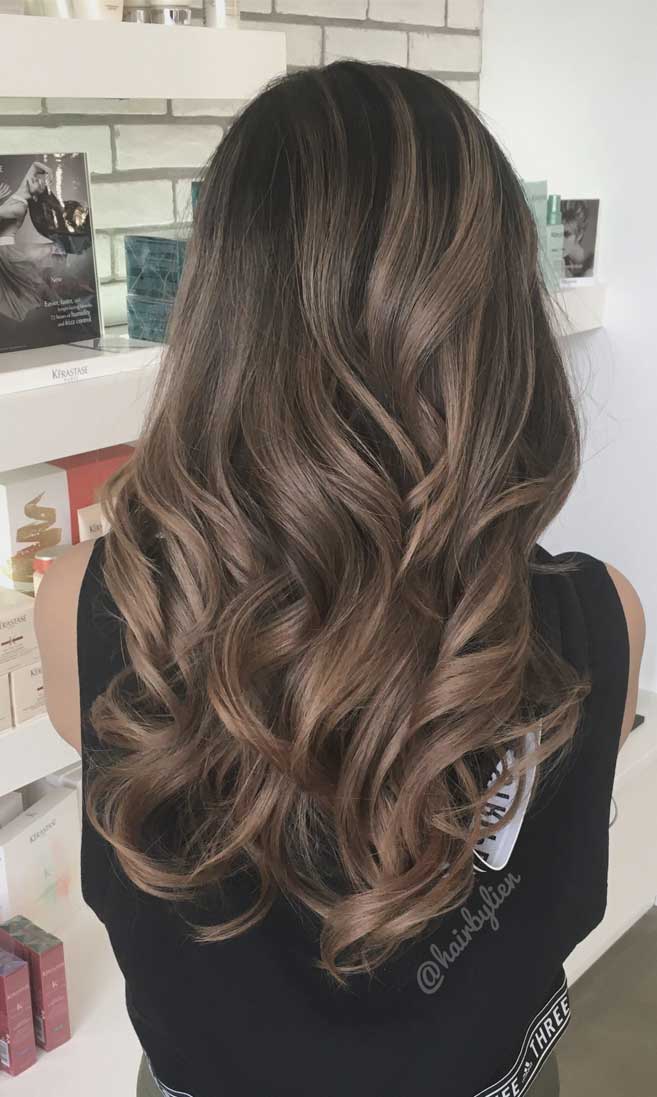 49 Beautiful Light Brown Hair Color To Try For A New Look Gorgeous Balayage Hair Color Ideas - brown Balayage Highlights,Beachy balayage hair color #balayage #blondebalayage #hairpainting #hairpainters #bronde #brondebalayage #highlights #ombrehair