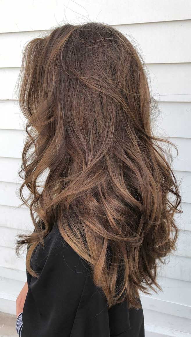  49 Beautiful Light Brown Hair Color To Try For A New Look Gorgeous Balayage Hair Color Ideas - brown Balayage Highlights,Beachy balayage hair color #balayage #blondebalayage #hairpainting #hairpainters #bronde #brondebalayage #highlights #ombrehair