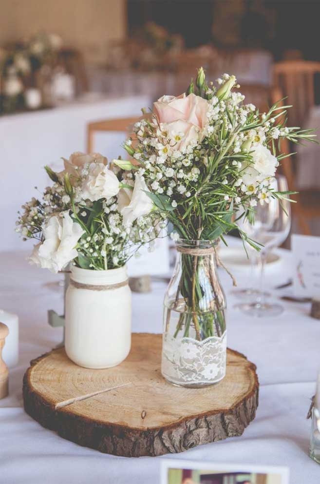 Rustic wedding centerpiece For A Rustic Meets Romantic Wedding Ideas #weddingcenterpieces , wedding centerpieces,Romantic floral Wedding Centerpieces , Wedding Ideas for Stunning Tall Centerpieces