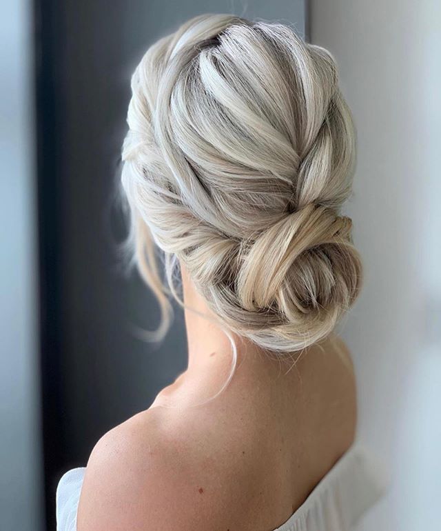 updo hairstyles for wedding and any occasion - updo hairstyle for date night  , wedding updo , bridal updo hairstyle #hair #hairstyle #updo - Fabmood |  Wedding Colors, Wedding Themes, Wedding color palettes