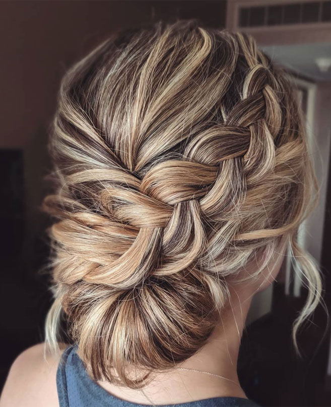 64 Amazing chic updo hairstyles- updo hairstyle, upstyle , wedding updo , bridal updo hairstyle #hair #hairstyle #updo #promhairstyle