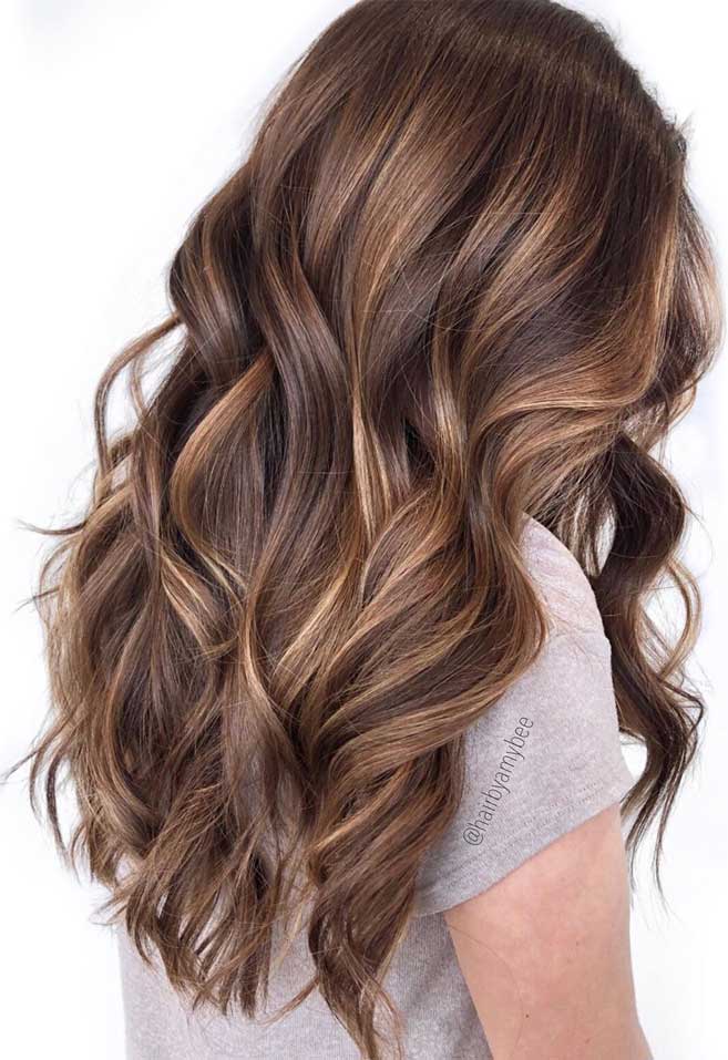 49 Beautiful Light Brown Hair Color To Try For A New Look Gorgeous Balayage Hair Color Ideas - brown Balayage Highlights,Beachy balayage hair color #balayage #blondebalayage #hairpainting #hairpainters #bronde #brondebalayage #highlights #ombrehair