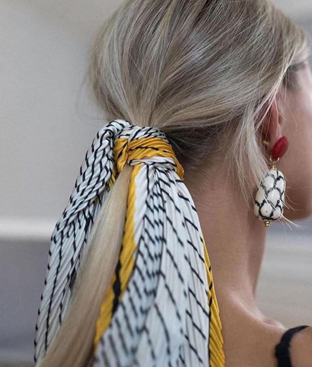 21 Pretty Ways To Wear A Scarf In Your Hair