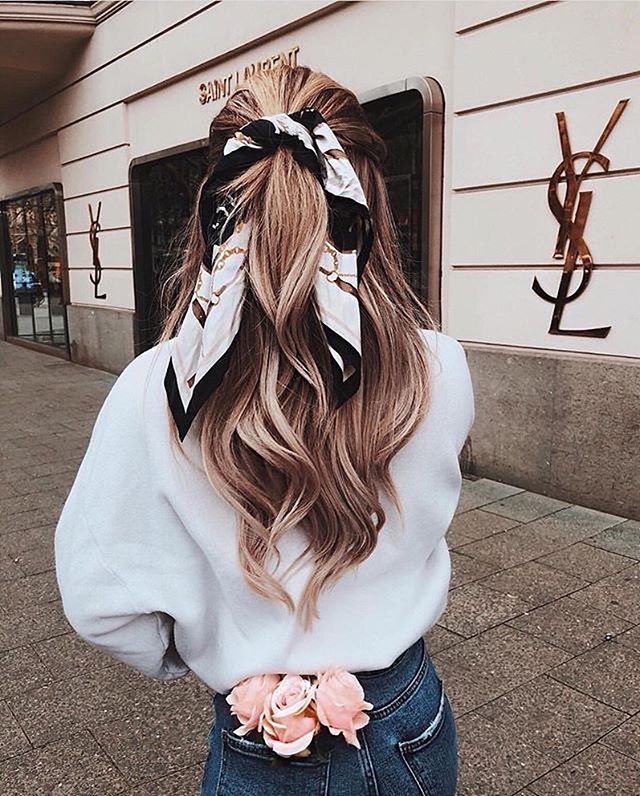 hair scarf ponytail, how do I style my hair with a scarf, hair scarf ideas, easy hairstyle with scarf , hairstyles for really hot weather #hairstyle ,hair scarf, head scarf wrapping styles, how to wear a hair scarf ponytail, how to wear a scarf on your head