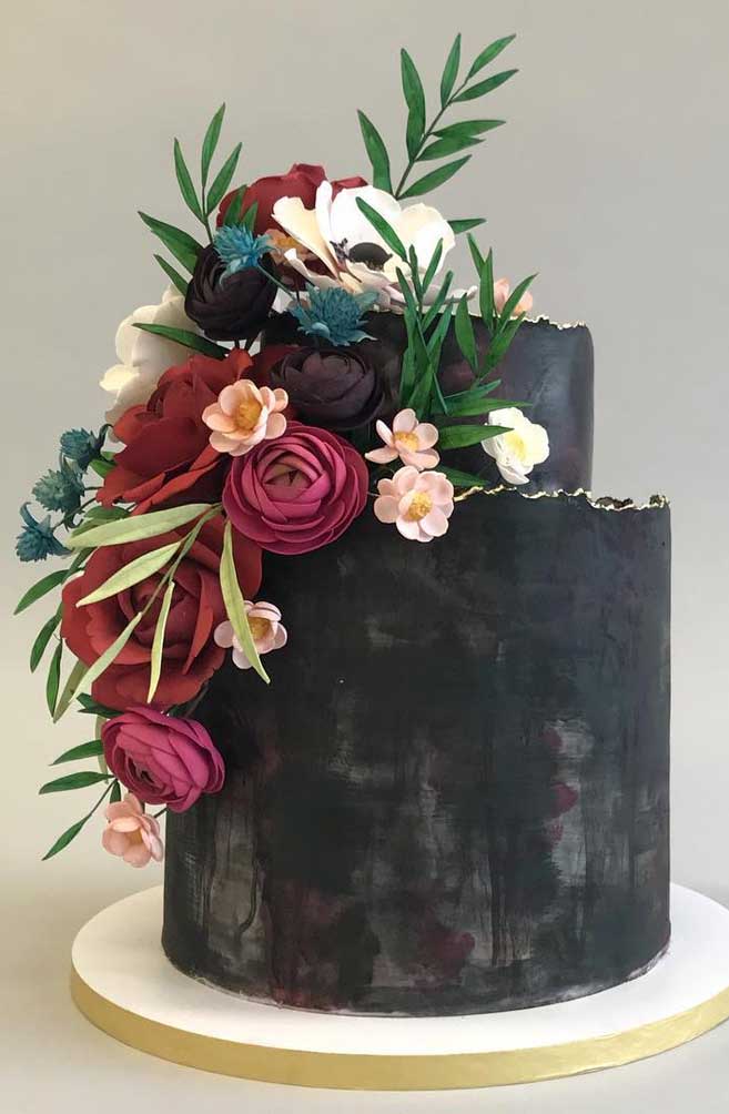 The 50 Most Beautiful Wedding Cakes – Black wedding cake