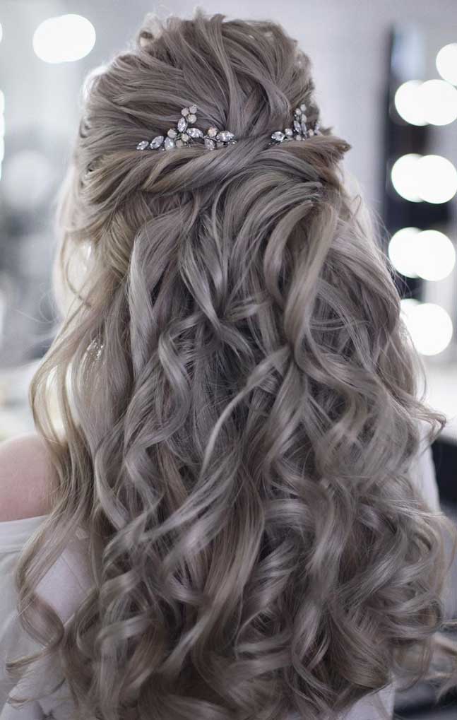 Half Up Half Down Hairstyles , partial updo hairstyle , half up half down hairstyles wedding, braid half up half down hairstyles , bridal hair ,boho hairstyle #hair #hairstyles #braids #halfuphalfdown #braidhair half up hairstyles for medium length hair, sleek half up half down hairstyles, pretty half up half down hairstyles