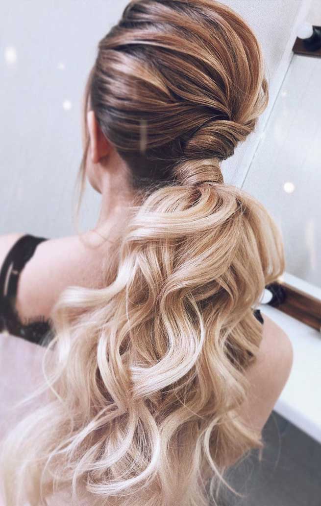 Bridal Ponytail Hairstyles That Every Bride Should Bookmark! | Engagement  hairstyles, Bridal ponytail, Bridal hair buns