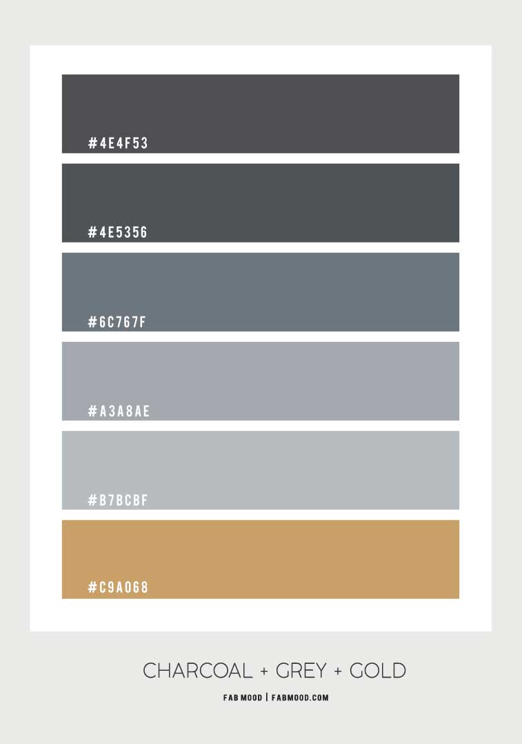 charcoal grey color palette, charcoal grey color scheme, grey color scheme, charcoal color combo