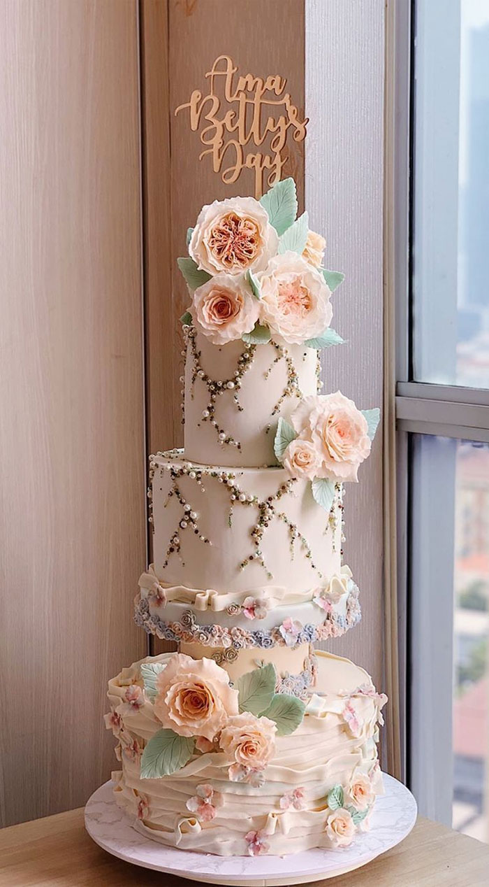 pretty wedding cakes #weddingcakes wedding cake ideas