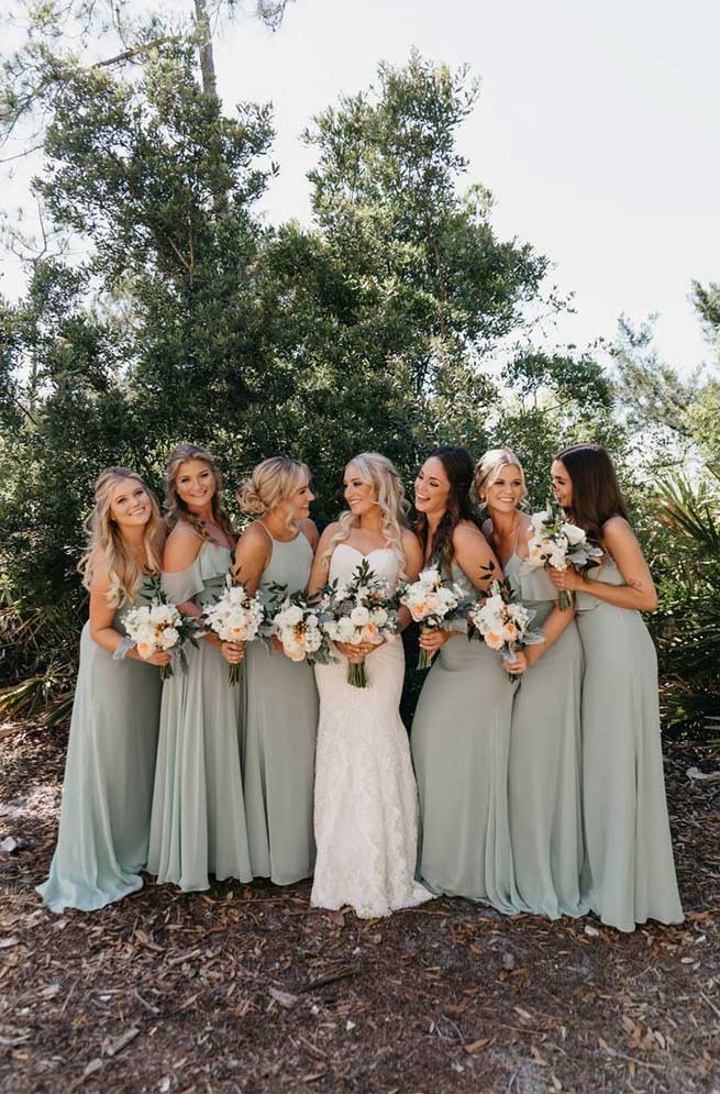 bridesmaid dresses, sage bridesmaid dresses #sagewedding #bridesmaiddresses