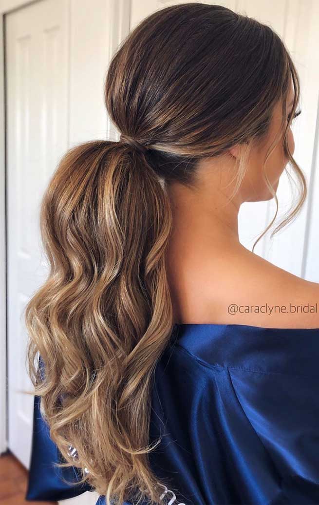 ponytail hairstyles, ponytail for wedding ,bridal ponytails, wedding hairstyles #weddinghairstyles #ponytails