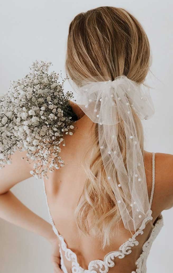 ponytail, festive bridal hairstyles, ponytail #bridalhairstyle wedding hairstyles, ponytail for wedding