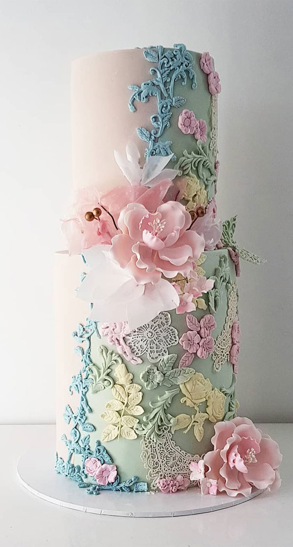 pretty wedding cake 2020, unique wedding cake designs, wedding cake designs 2020, modern wedding cake designs, wedding cake designs, wedding cakes, wedding cake trends #weddingcakes