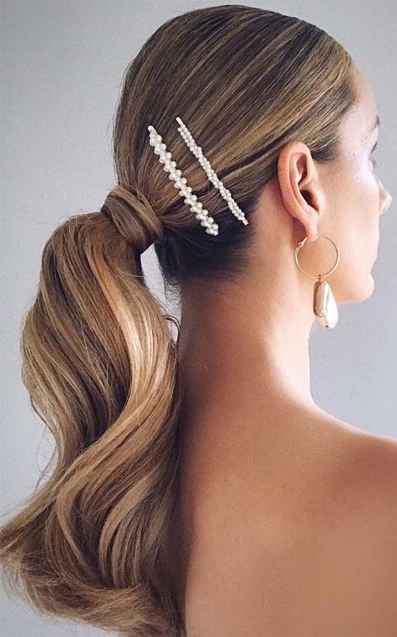 ponytail updos for weddings, ponytail hairstyles, ponytail hairstyles 2020, wedding ponytail, prom hairstyles, prom ponytail #weddinghairstyles wedding hairstyles, ponytail