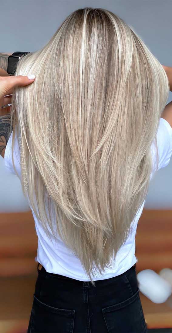 hair color trends, platinum blonde hair color, brown blonde balayage, blonde balayage wave hair, blonde balayage on dark hair, blonde balayage on brown hair, blonde balayage medium hair, blonde balayage long hair, subtle blonde balayage, blonde hair