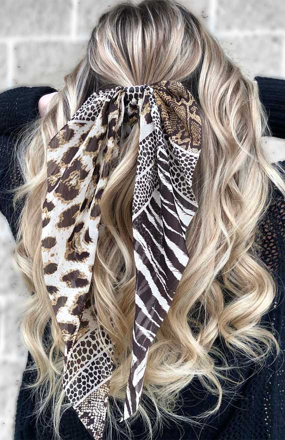 Fabulous Ways To Wear A Scarf & Hair Pin In Your Hair 2020