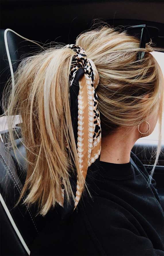 Fabulous Ways To Wear A Scarf & Hair Pin In Your Hair 2020