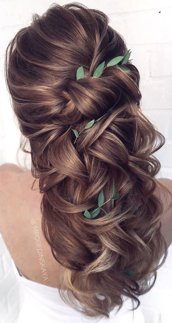 half up half down hairstyles , partial updo hairstyle , half up half down hairstyles wedding, fab mood, braid half up half down hairstyles , bridal hair , boho hairstyle #hair #weddinghairstyles #halfuphalfdown half up hairstyles for medium length hair, half up, hairstyle, hair, half up dos, half up hairstyle