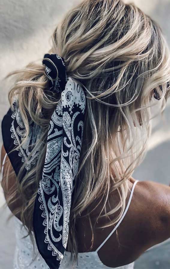 Fabulous Ways to Wear a Scarf  & Hair Pin in Your Hair 2020 – Tied & tousled