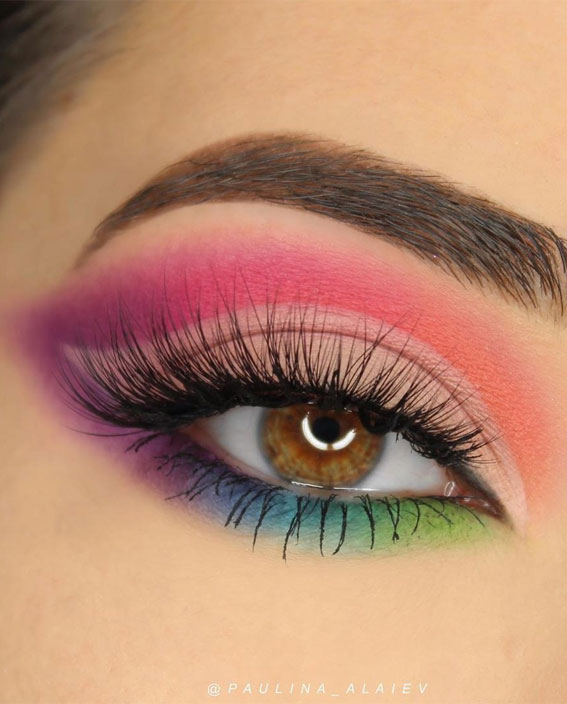 Rainbow Eye Makeup Ideas