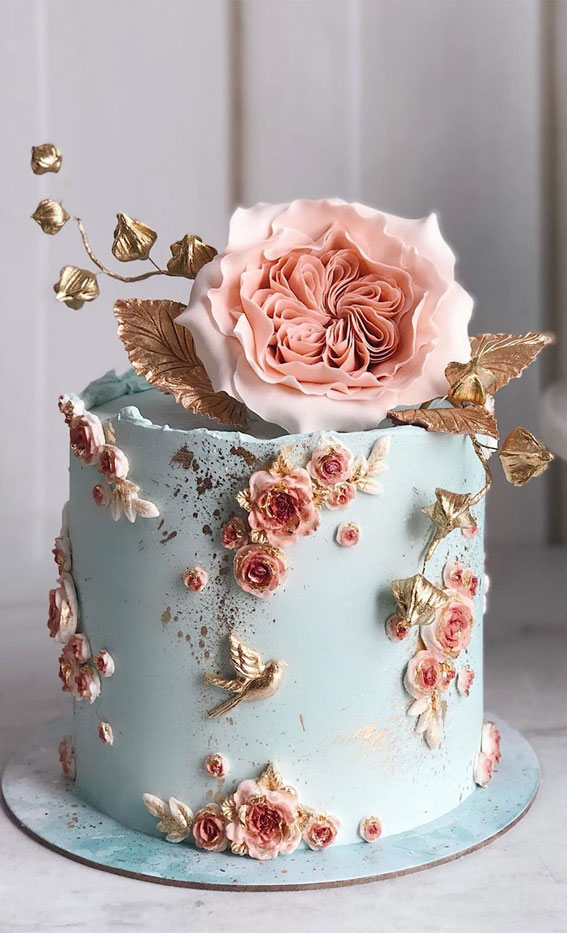 blue wedding cake, best wedding cakes 2020, creative wedding cakes, wedding cake designs, wedding cakes 2020 #weddingcakes wedding cake ideas, wedding cakes #cakedesigns 