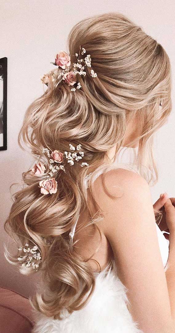 half up half down hairstyles , partial updo hairstyle , half up half down hairstyles wedding #halfup blonde half up, braid half up half down hairstyles , bridal hair , boho hairstyle #hair #weddinghairstyles #halfuphalfdown half up hairstyles for medium length hair, half up, hairstyle, hair, half up dos, half up hairstyle