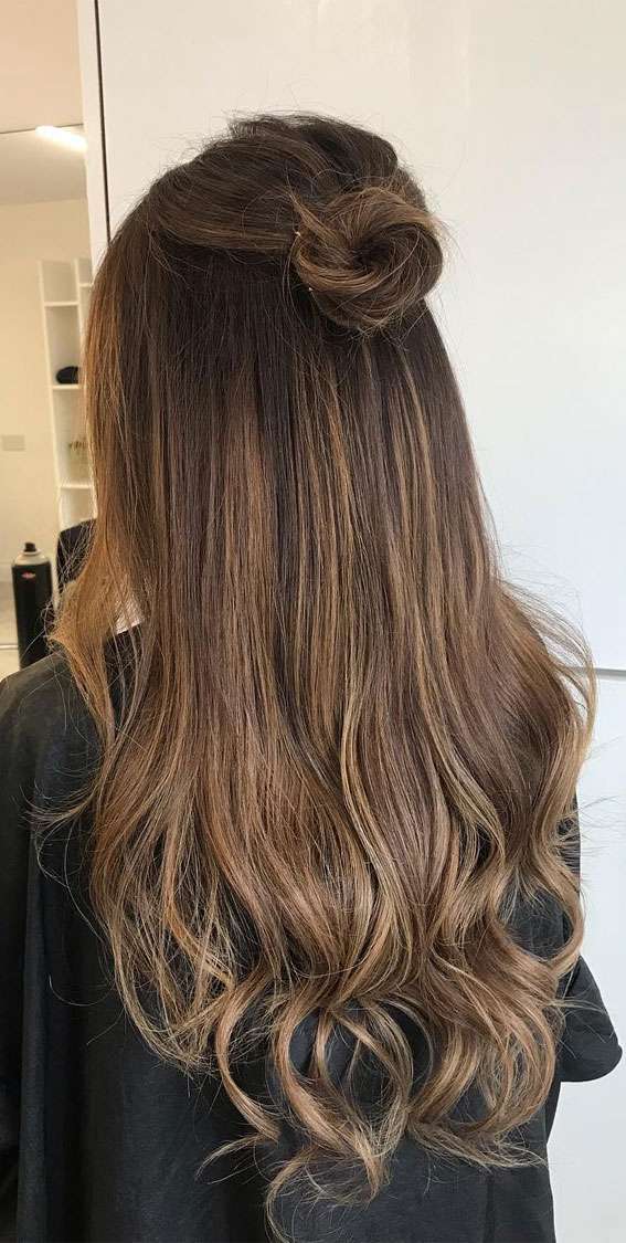 prom hairstyle ideas, half up half down hairstyle, casual half up half down hairstyles, wedding hairstyles, half up hairstyles , trendy half up half down hairstyles, half up half down for wedding , prom hairstyles #halfuphairstyle 