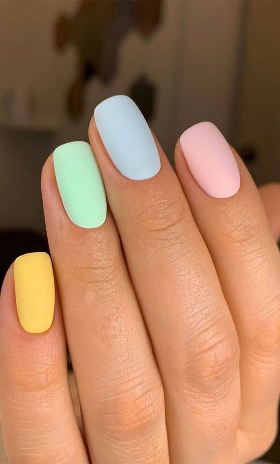 easter nails, pastel nails, nail art , nail art designs, nail design ideas, ombre nails, spring nails #nailart #springnails #ombrenails acrylic nails