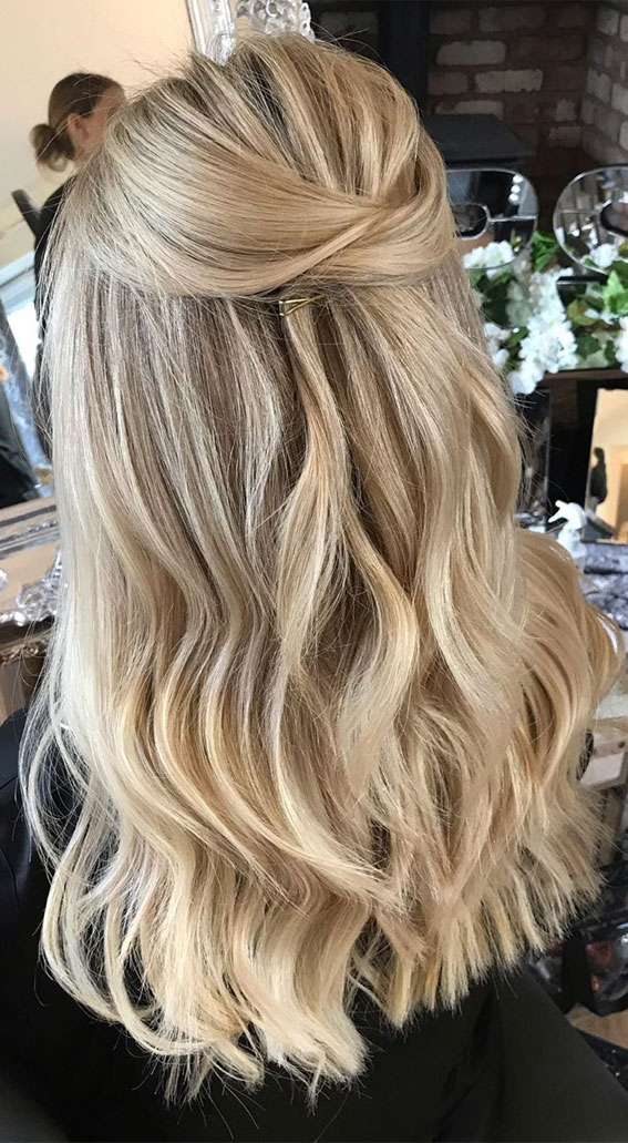 Gorgeous Half up hairstyles - 45 Stylish Ideas : easy half up