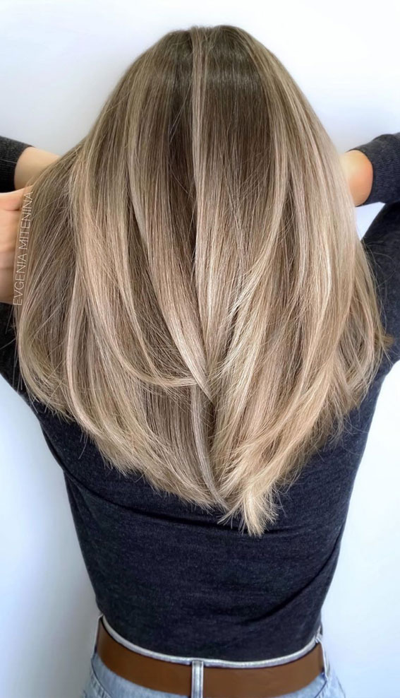 hair colors light brown hair color, ash brown hair,  hair color summer #haircolor #brownhair #hairstyles best hair colors, balayage hair, ombre hair colors, blonde hair,  hair color ideas, hair color with highlights, medium brown hair