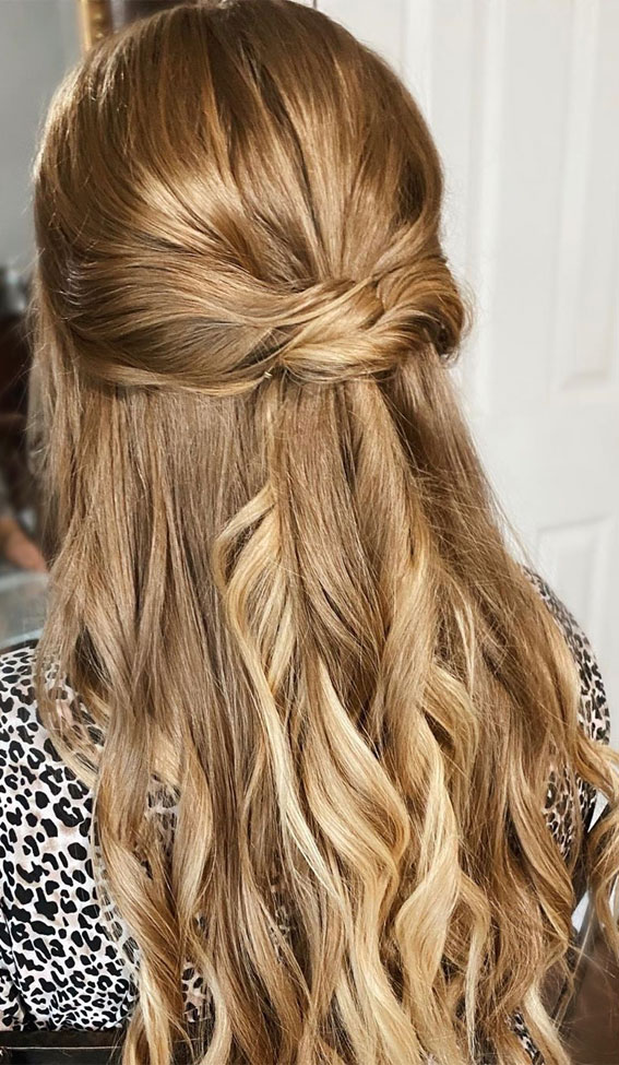 Gorgeous Half up hairstyles – 45 Stylish Ideas : less is beauty