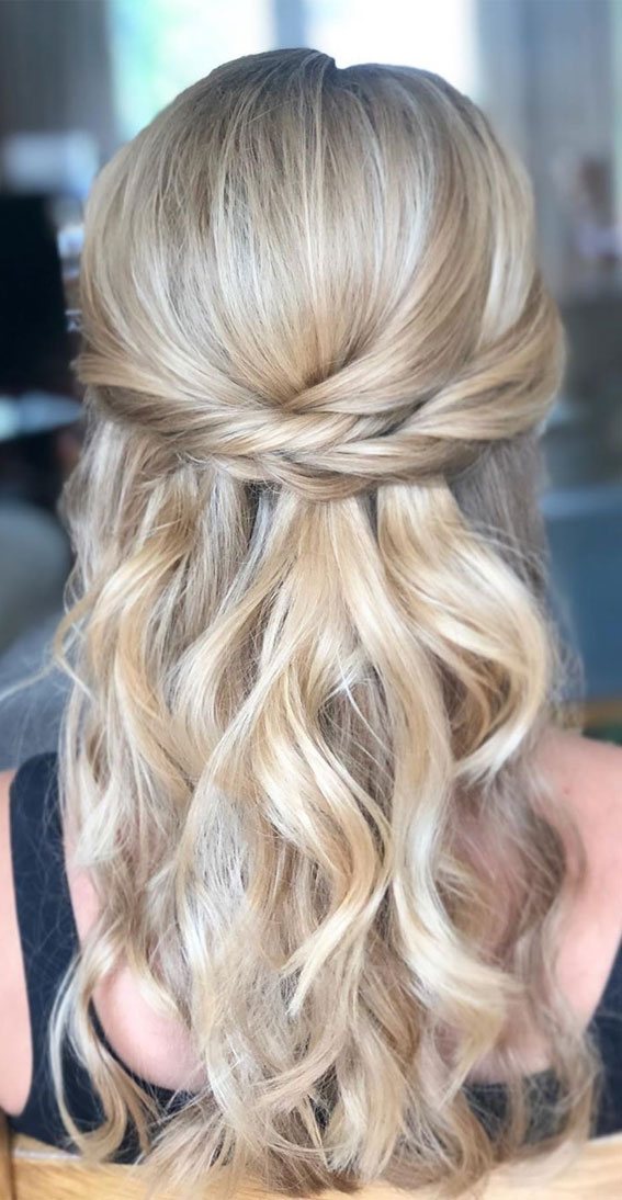 Gorgeous Half up hairstyles – 45 Stylish Ideas : lovely half up