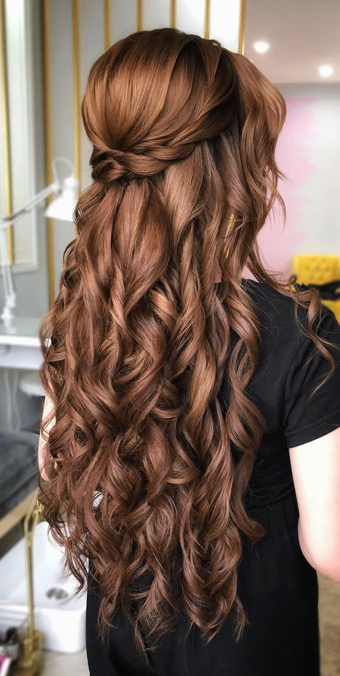 prom hairstyle ideas, half up half down hairstyle, casual half up half down hairstyles, wedding hairstyles, half up hairstyles , trendy half up half down hairstyles, half up half down for wedding , prom hairstyles #halfuphairstyle 