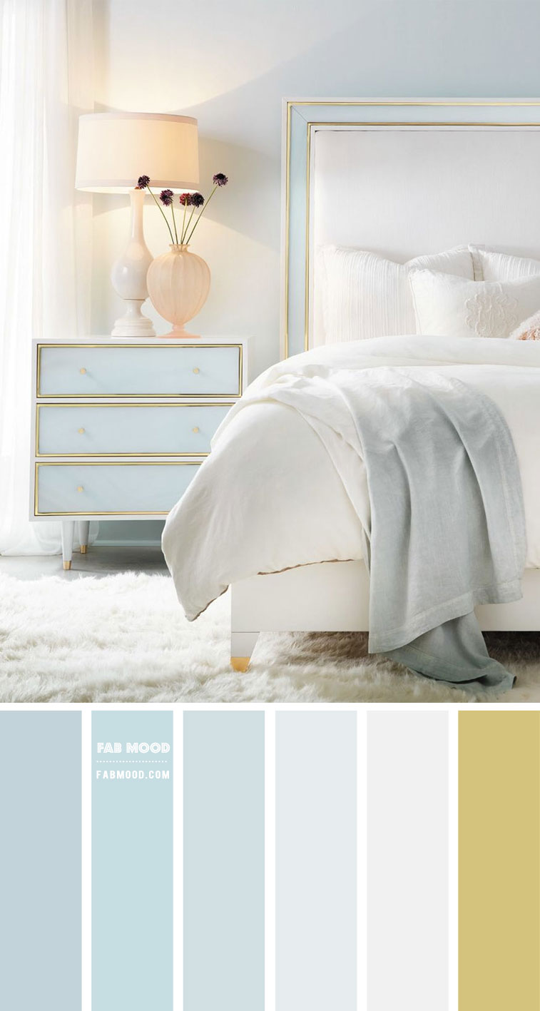 7 Calming Color Palettes for Bedroom – Baby Blue Bedroom Color